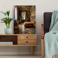 thumbnail image 5 of Qisvanset 12x16 Inch Abstract Teal Gold Swirl Canvas Painting Wall Art, 5 of 5