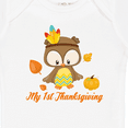 thumbnail image 4 of Inktastic My First Thanksgiving Owl Boys or Girls Baby Bodysuit, 4 of 5