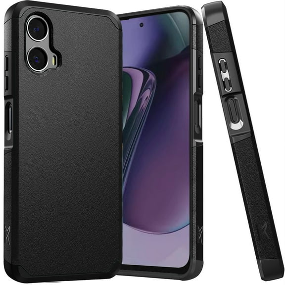 For Motorola Moto G Stylus 5G 2024 METKASE (Original Series) Tough Strong Shockproof Hybrid in Slide-Out Package - Black