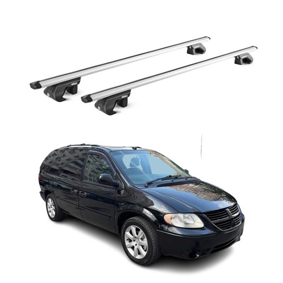 OMAC Roof Rack Cross Bars Fits Dodge Grand Caravan 2001-2007 Silver Carrier 2 Pcs