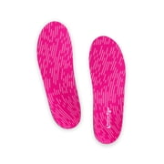 PowerStep Pinnacle Pink Full Length Orthotic Shoe Insoles with Neutral Arch Support for Plantar Fasciitis