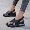 thumbnail image 2 of CAICJ98 Womens Shoes Women's Rivet Rhinestone Pearl Flat Sandals Slip on Memory Foam Sandals Open Toe Slide Sandals,Black, 2 of 4