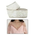 thumbnail image 3 of veasfak Sharplace Rhinestone Gravel Shell Decorating Lace Trims DIY Ribbon Lace Daisy White, 3 of 8