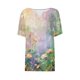 thumbnail image 5 of Fiudx Ofertas Flash Del Día Solo En Línea Blusa de Manga Corta Estampada a La Moda para Mujer, Blusas Informales con Cuello En V, 5 of 5