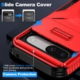 thumbnail image 4 of Allyechgroup Google Pixel 8a Case, Sliding Camera Lens Protective Heavy Duty Shockproof Anti-Scratch Bumper Protective Phone Case for Google Pixel 8a, Red, 4 of 7