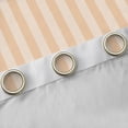 thumbnail image 4 of Manfei Geometric Stripe Kitchen Curtains,Contemporary Minimalist Black Out Curtains Pack of 2 (42x63 Each), Beige Light Beige, 4 of 6