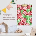 thumbnail image 5 of FMSHPON Christmas Xmas Green Red Candy Clipboard Hardboard Wood Nursing Clip Board and Pull for Standard A4 Letter 13x9 inches, 5 of 5
