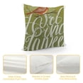 thumbnail image 4 of YINGXI  Geometric Throw Pillow Cushion Case, Home Phrase Minimal Zigzag Squama Dahlia Flower Petals Chevron Tribal, Modern Accent Double-Sided Digital Printing,Olive Green and White 18x18in, 4 of 5