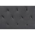 thumbnail image 3 of Baxton Studio Felix Modern and Contemporary Grey Velvet Fabric Upholstered Queen Size Headboard,Wholesale Interiors, 3 of 7