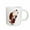 White, variant on 3drose, Funny Cute Basset Hound Dog Playing Guitar, 11oz Mug
