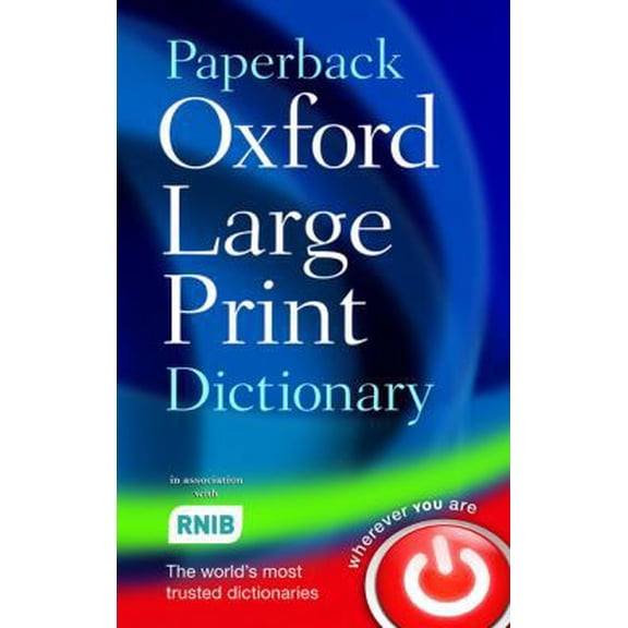 Pre-Owned Paperback Oxford Large Print Dictionary (Paperback) 0199216304 9780199216307