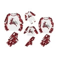 thumbnail image 1 of Qiylii Family Matching Christmas Pajamas Set, O-Neck Long Sleeve Tops+ Pyjama Trousers, 1 of 9