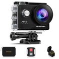 thumbnail image 1 of Apexcam Cámara de Acción 4K Cámara Deportiva 20MP 40M 170 Gran Angular WiFi Cámara Subacuática Impermeable con Control Remoto 2.4G 2 Baterías 2.0'' LCD Cámara Ultra HD con Kit de Accesorios de Montaje, 1 of 5