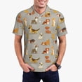 thumbnail image 3 of Rocae Cute Dog for Men's Short Sleeve Polo Shirt, Quick Drying Performance Moisture Wicking Sports Men's Golf Shirt, 3 of 9