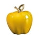 thumbnail image 3 of Estatua de manzana de cerámica, figura de manzana, adorno de manzana moderno y realista para Halloween Amarillo, 3 of 9