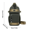 thumbnail image 3 of Medium Capacity Chest Bag Travel Sports Crossbody Bag 12.99 In Wear Resistant Water Repellent Multi Carry Design Organizer For Phones Wallets Commuting Outdoor Shopping Home Fashion Decor Bags, 3 of 6
