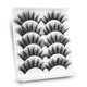 thumbnail image 2 of Extensiones de pestañas postizas gruesas naturales, pestañas 3D reutilizables, suaves y fáciles de usar, 5 pares hola suerte unisex, 2 of 2