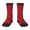 thumbnail image 1 of Wukai Chaussettes Mi-Mollet à Paillettes Rouges pour Enfants, Chaussettes de Sport Élastiques Contrastées, Adaptées aux Garçons et Filles de 6 à 10 Ans, 1 of 5