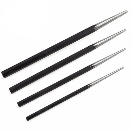 Stark USA 4PC Extra Long Taper Punch Set, Alignment Punch Set, 12"- 18"
