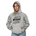 thumbnail image 4 of Need a Weekend to Recover Lazy Hoodie Sweatshirt Women Men Brisco Brands L, 4 of 6