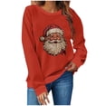 thumbnail image 1 of Chandails de Noël pour Femmes Mode de Noël pour Femmes T-Shirt à Manches Longues et Col Rond avec Coupe Ample et Design de Chandail Sans Capuche pour Femmes, 1 of 4