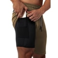 thumbnail image 2 of SAYFUT Mens Workout Running Shorts 7 Inch Quick Dry Lightweight Breathable Sports Gym Shorts with Zip Pockets, Gray/Khaki/Red/Black Size XS-XL, 2 of 8