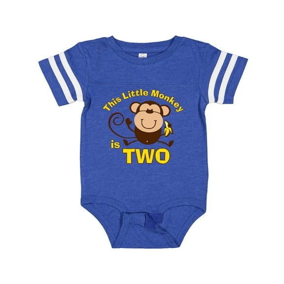 Inktastic Little Monkey 2nd Birthday Boy Boys Baby Bodysuit
