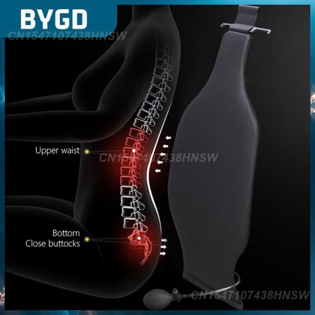 Spine Protection Design Car Cushion Breathable Car Waist Air Cushion Universal Multifunctional Waist Cushion Car Supplies06United States He Qiyong unisex