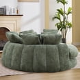 thumbnail image 3 of Pouf géant Noble House, méridienne moelleuse et lit convertible, vert olive, 3 of 7