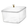 thumbnail image 4 of Fruit Serving Tray with Lid Multifunction Container Tabletop Organizer Cans Candy Snack Serving Bowl for Picnic Wedding Holiday Gift Kitchen Clear, 4 of 8