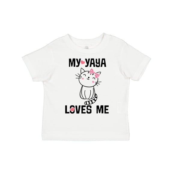 Inktastic My Yaya Loves Me Girls Girls Toddler T-Shirt
