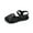 Black, variant on Admvng Slippers for Women Flat Sandals Soft Straps Slip-on Open Toe Light Weight Comfort Casual Walking Sandals 36-43