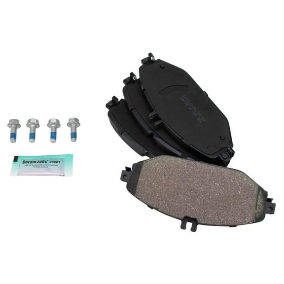 TRQ Front Ceramic Brake Pad Set for Mercedes C300 4Matic E300 BFA12800 Fits select: 2015-2020 MERCEDES-BENZ C 300 4MATIC, 2018-2019 MERCEDES-BENZ E
