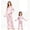 Pink Girl, variant on Mommy and Me Christmas Pajamas Set Mom and Daughter Matching Pajamas Santa Print Button Down Long Sleeve Lapel Tops Pants Family Christmas Silk Satin PJS Sleepwear