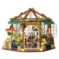 thumbnail image 3 of Kit De Casa De Muñecas En Miniatura DIY, Cafetería Kit De Casa En Miniatura Casa De Muñecas De Madera Cafetería En Miniatura Modelos De Ensamblaje Juguete Para Regalo Para, 3 of 7