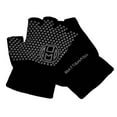 thumbnail image 3 of Mato & Hash Yoga Pilates Fingerless Exercise Grip Gloves - Black CA7050, 3 of 3
