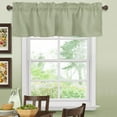 thumbnail image 3 of Kitchen Curtain Valance, Coffee Gnome Brown Short Rod Pocket Window Curtain Tiers for Bedroom, Bathroom, 2 Panel, 27.5" W x24 L, 3 of 6