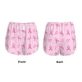 thumbnail image 3 of Susaid Breast Cancer Awareness 1 Print Women's High Waisted Running Shorts Quick Dry Athletic Gym Track Workout Shorts Zip Pocket-XX-Large, 3 of 7
