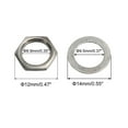 thumbnail image 2 of Guitar Nuts and Washers 3/8" Guitar Input Output Jack Socket Nuts Grey Black for Guitar Bass 10 Sets, 2 of 5