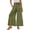223#Army Green, variant on Women Casual Palazzo Loose Pants,Flowy Ruffle Wide Leg Baggy Pant Summer Black L