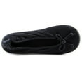 thumbnail image 2 of isotoner Satin Women's Ballerina Slippers Color: Black Size: LARGE, 2 of 3
