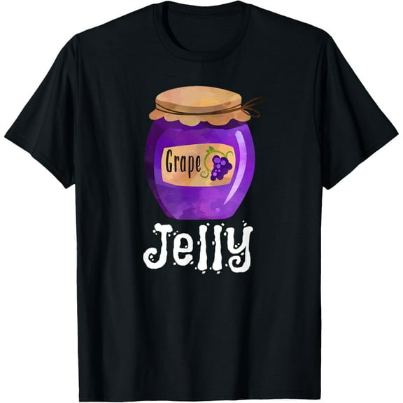 Peanut Butter & Jelly Grape Funny Couples Matching Costumes T-Shirt
