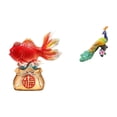 thumbnail image 1 of Estatua decorativa,Estatua de pez del Feng Shui chino,escultura koi,Decoración de escritorio Adorno de mesa Regalo navideño,Estatua del pavo real,Estatua de pavo real,adorno de escritorio, 1 of 8