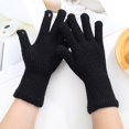 thumbnail image 4 of TRUBKH Womens Warm Gloves Warm Winter Gloves for Women Fingerless Work Gloves Cycling Gloves Fingerless Gloves for Women Fingerless Gloves Winter Gloves Black One Size, 4 of 4