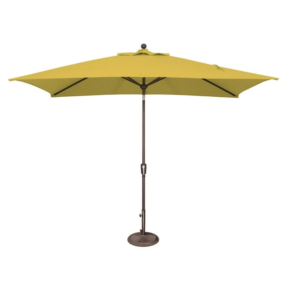 Simply Shade Catalina 120" Octagon Push Button Tilt Umbrella in Bronze/Lemon