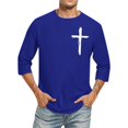 thumbnail image 4 of Birdeem Chemises pour Hommes Imprimé Col Rond Mode Décontractée Manches Courtes Blouses, 4 of 9