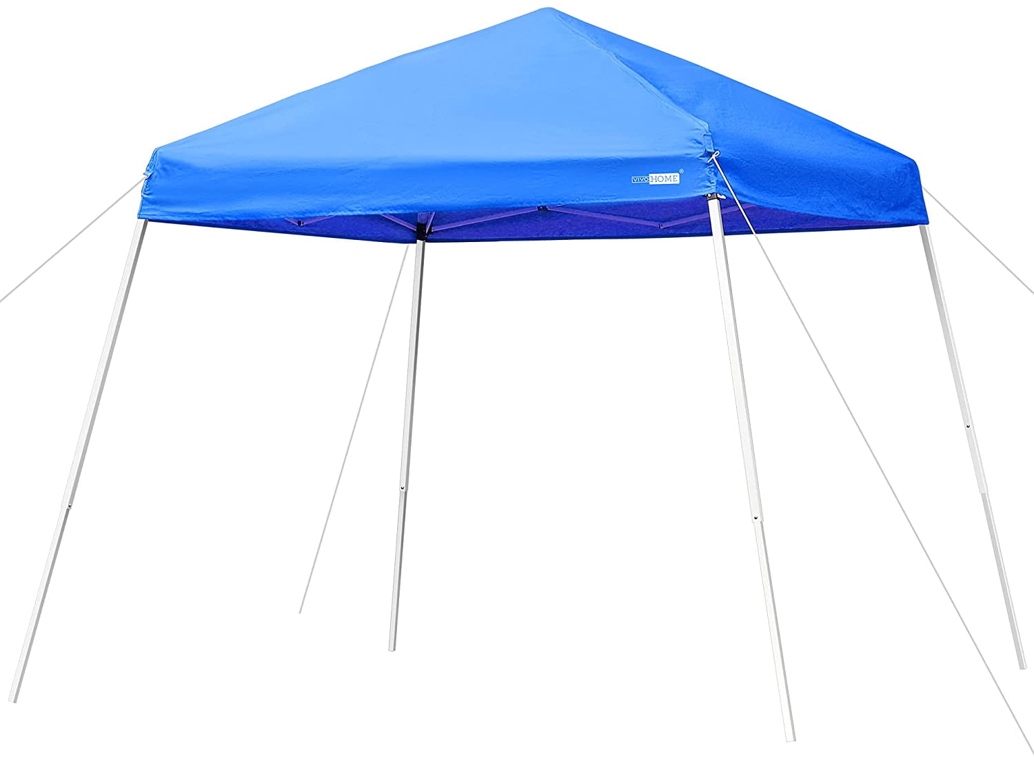 8 x 8 Ft Canopies 10x 10 Ft Base Slant Leg Outdoor Pop up Portable Folding Canopy Tent with Carry Bag,Blue 