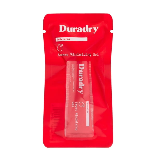 Gel antitranspirante Duradry PM – Gel antitranspirante de fuerza recetada para mujeres y hombres Desodorante de hiperhidrosis para prevención del sudor de axilas – Sin perfume 0.4 onzas líquidas (paqu