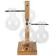 thumbnail image 2 of Innovative Hydroponic Vase with Wooden Stand Transparent Desktop Flower Vase for Home, 2 of 5
