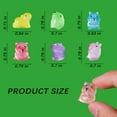 thumbnail image 2 of NIBERDA Mini Capybara Animals Glitter Resin Plastic Figurines, Set of 48, 2 of 6